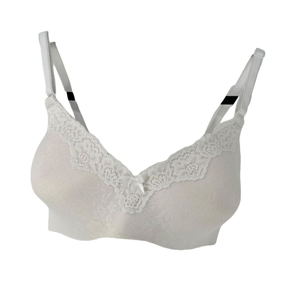 Maidenform Comfort Devotion Ultimate Lace Trim Wireless Lift Bra Size 34D 09456